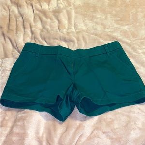 J. CREW CHINO SHORTS DARTMOUTH GREEN